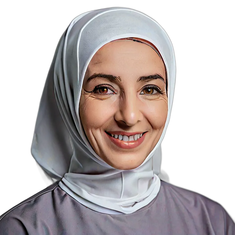 人間 仕事 シニアアラブ人女性看護師 透過 PNG 画像 フリー素材 #39856