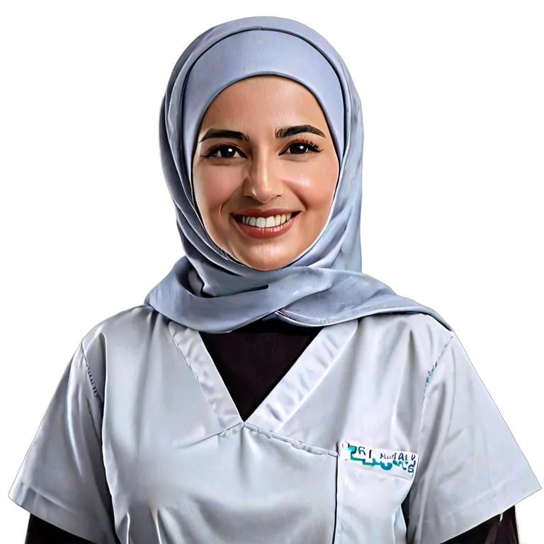 人間 仕事 シニアアラブ人女性看護師 透過 PNG 画像 フリー素材 #39858