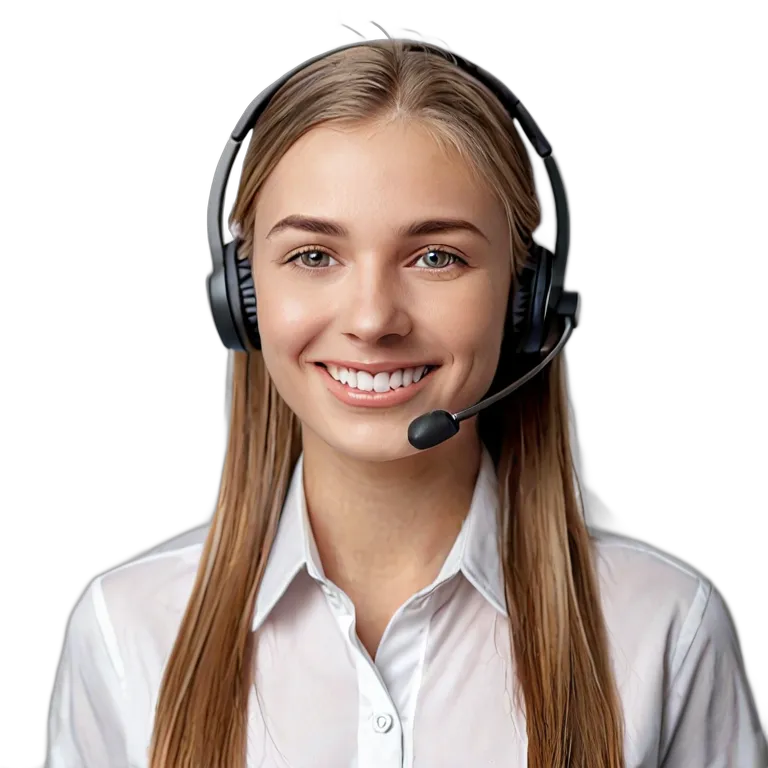 人間 仕事 若い白人女性受付係 透過 PNG 画像 フリー素材 #39922