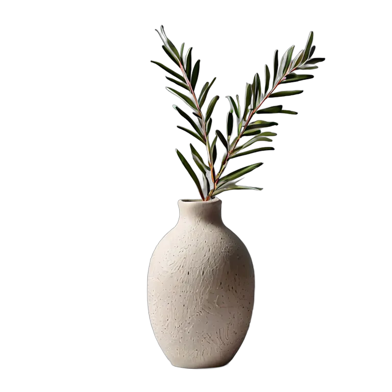 Occasion Ramadan minimalist-ceramic-vase-with-olive-branches Transparent PNG Image Free Resource #17719