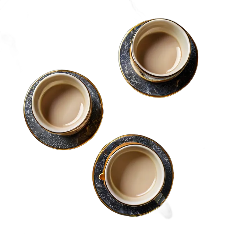 行事 ラマダン 大理石製のアラビア風コーヒーカップセット 透過 PNG 画像 フリー素材 #17735