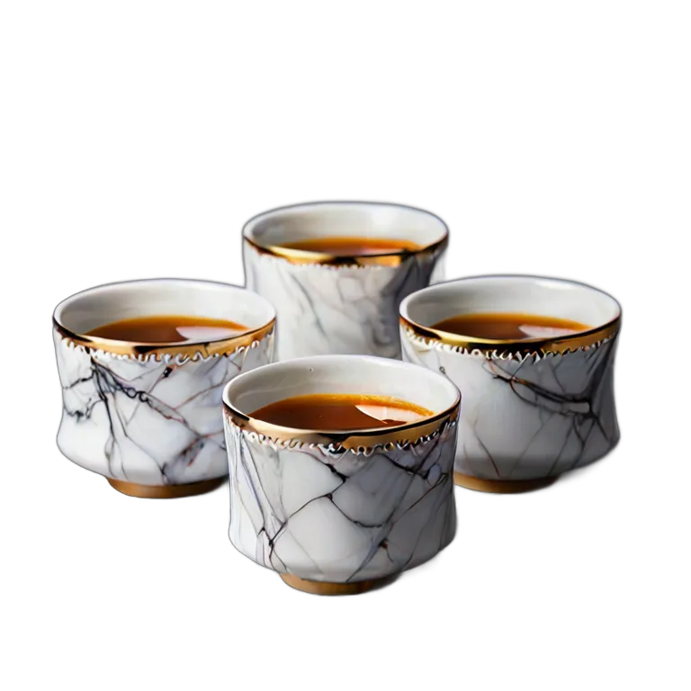 行事 ラマダン 大理石製のアラビア風コーヒーカップセット 透過 PNG 画像 フリー素材 #17738