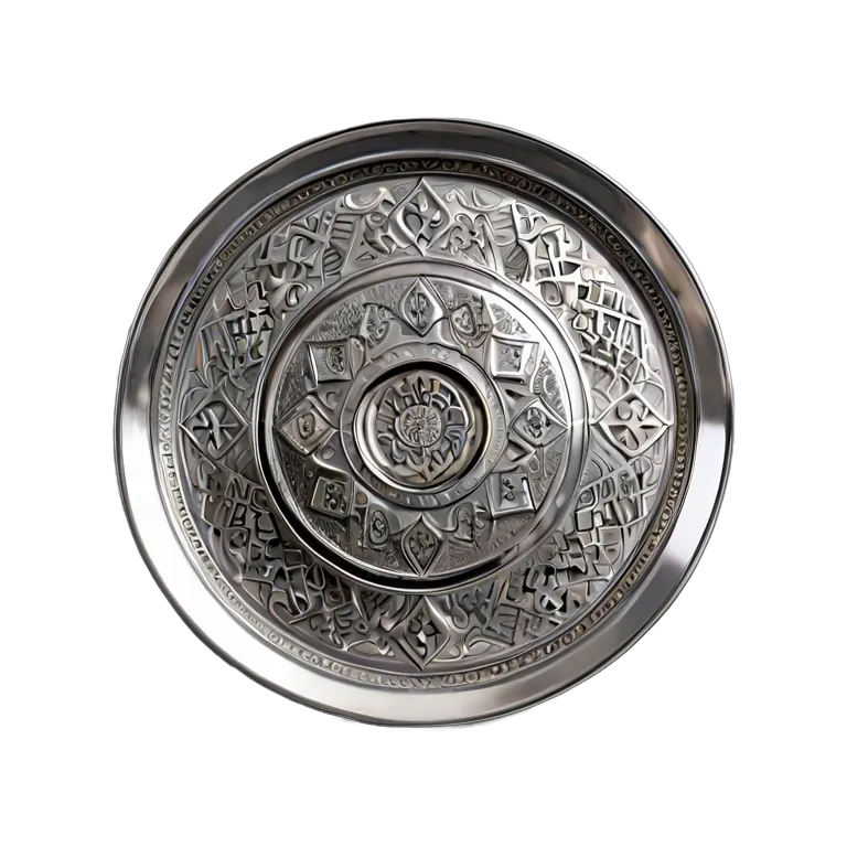 行事 ラマダン エイディ用の洗練された銀のトレイ 透過 PNG 画像 フリー素材 #17782