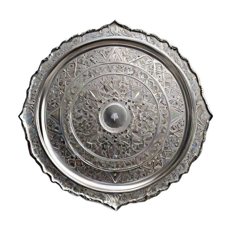 行事 ラマダン エイディ用の洗練された銀のトレイ 透過 PNG 画像 フリー素材 #17792