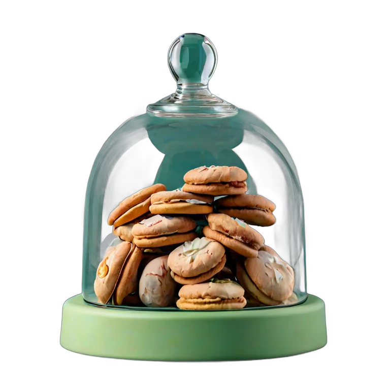 行事 イード マアムールクッキーが入ったガラスドーム 透過 PNG 画像 フリー素材 #27450