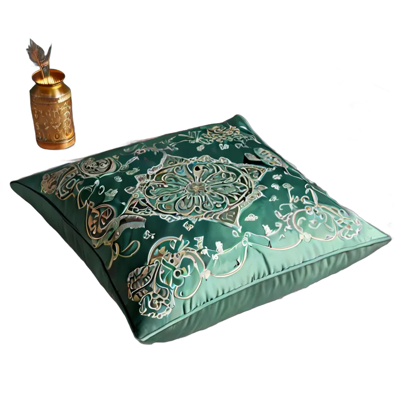 行事 イード アラベスク模様の大きな座布団 透過 PNG 画像 フリー素材 #27451