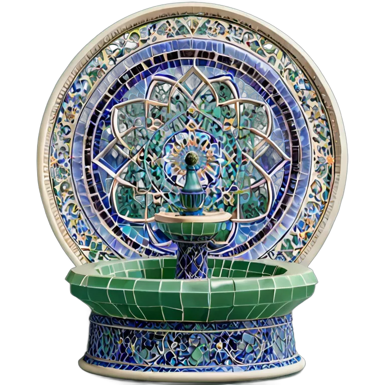 行事 イード モザイクタイル噴水 透過 PNG 画像 フリー素材 #27437