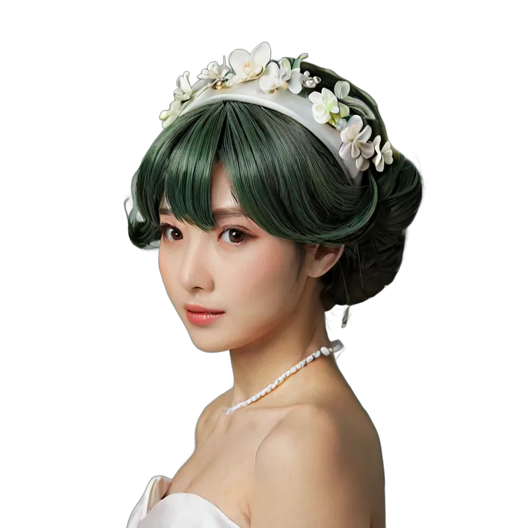 行事 結婚式 日本のブライダルウィッグ装飾 透過 PNG 画像 フリー素材 #34630