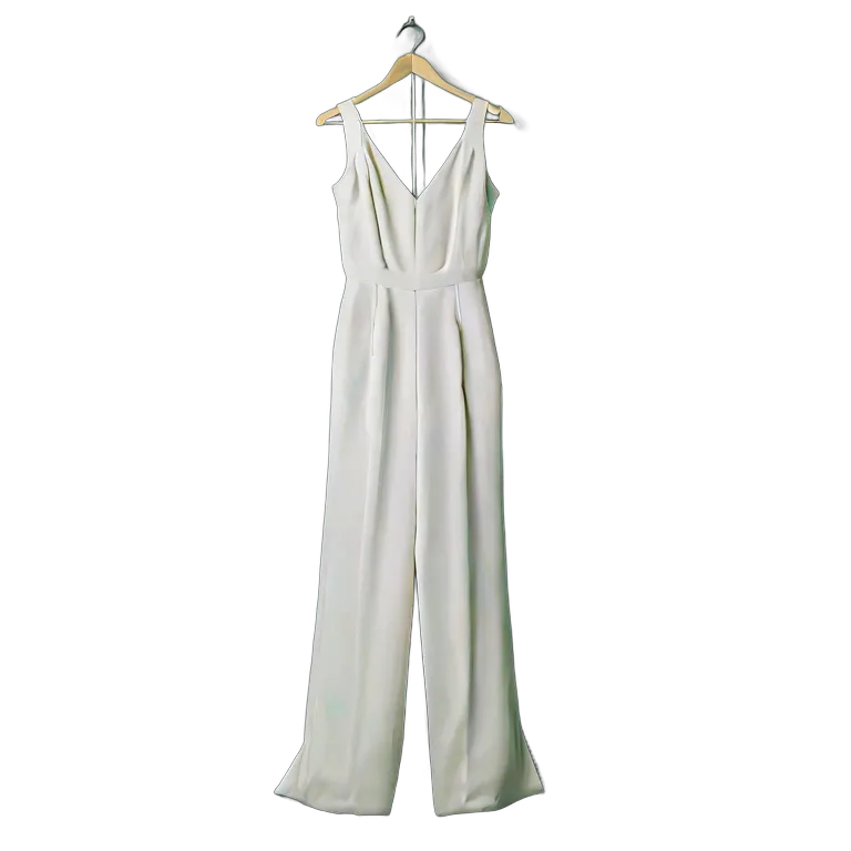 モダンなブライダルジャンプスーツ 透過 PNG 画像 フリー素材 #34705