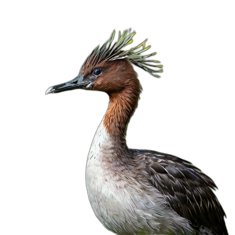 動物 鳥 カイツブリ 透過 PNG 画像 フリー素材 #5535