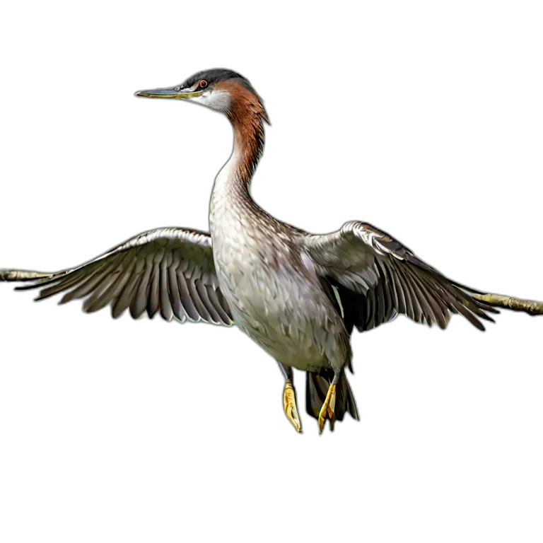 動物 鳥 カイツブリ 透過 PNG 画像 フリー素材 #5538