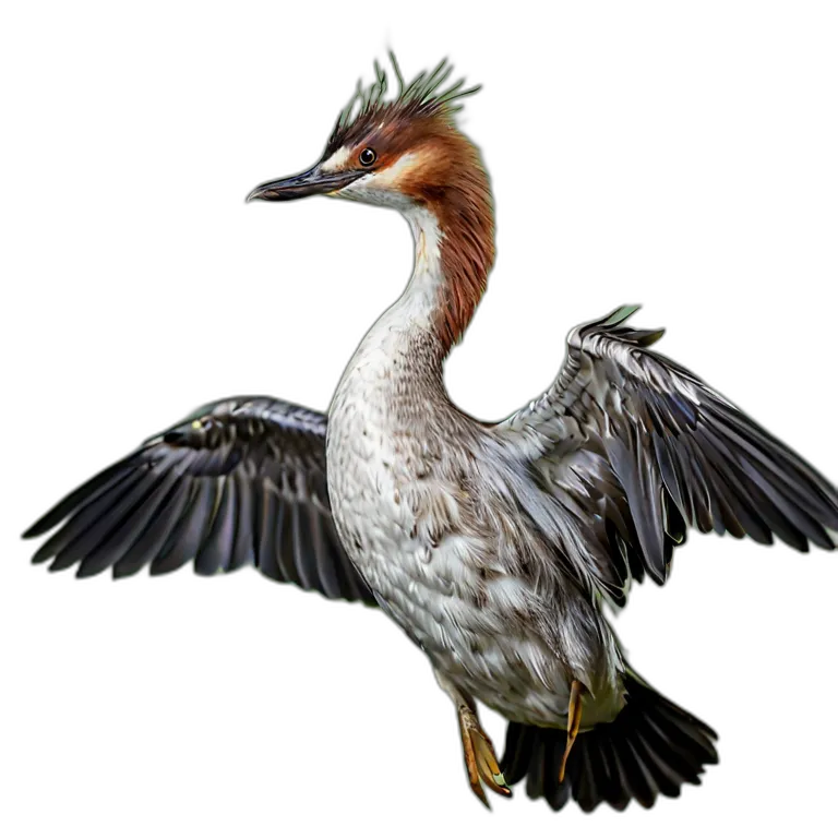 動物 鳥 カイツブリ 透過 PNG 画像 フリー素材 #5539