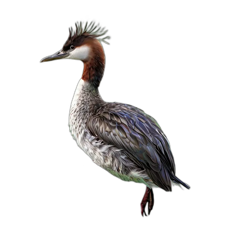 動物 鳥 カイツブリ 透過 PNG 画像 フリー素材 #5540