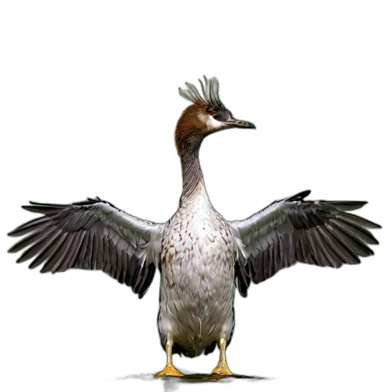 動物 鳥 カイツブリ 透過 PNG 画像 フリー素材 #5542