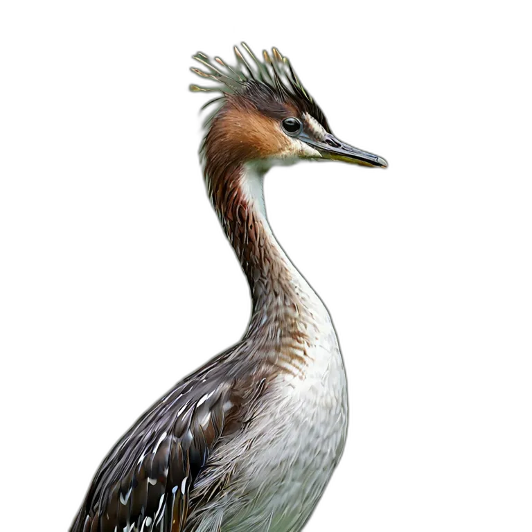 動物 鳥 カイツブリ 透過 PNG 画像 フリー素材 #5548