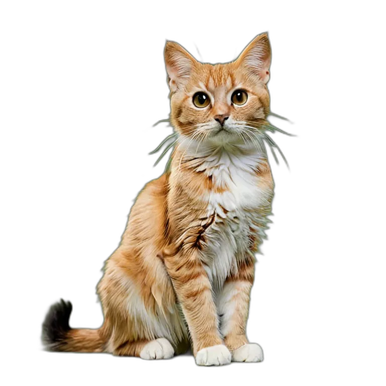 動物 猫 雑種猫 透過 PNG 画像 フリー素材 #4022