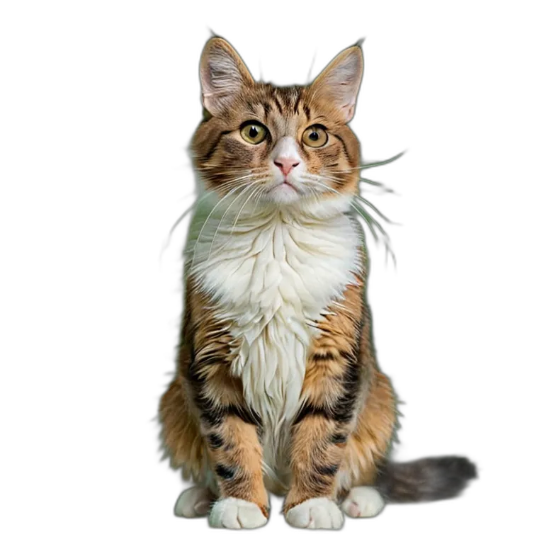 動物 猫 雑種猫 透過 PNG 画像 フリー素材 #4023