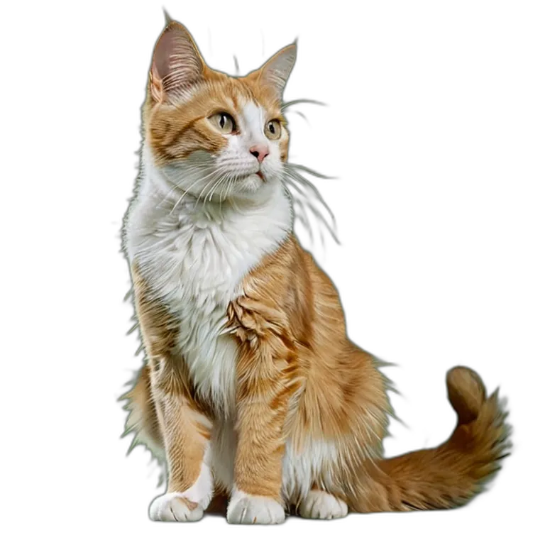 動物 猫 雑種猫 透過 PNG 画像 フリー素材 #4024