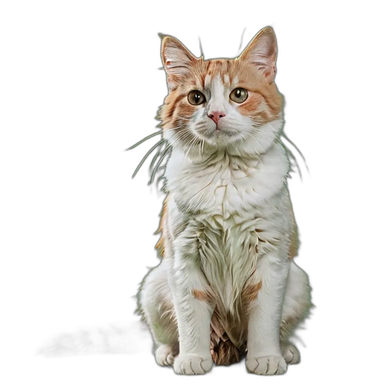 動物 猫 雑種猫 透過 PNG 画像 フリー素材 #4027