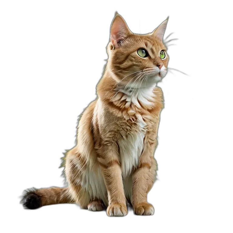 動物 猫 雑種猫 透過 PNG 画像 フリー素材 #4028