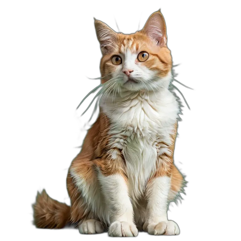 動物 猫 雑種猫 透過 PNG 画像 フリー素材 #4031