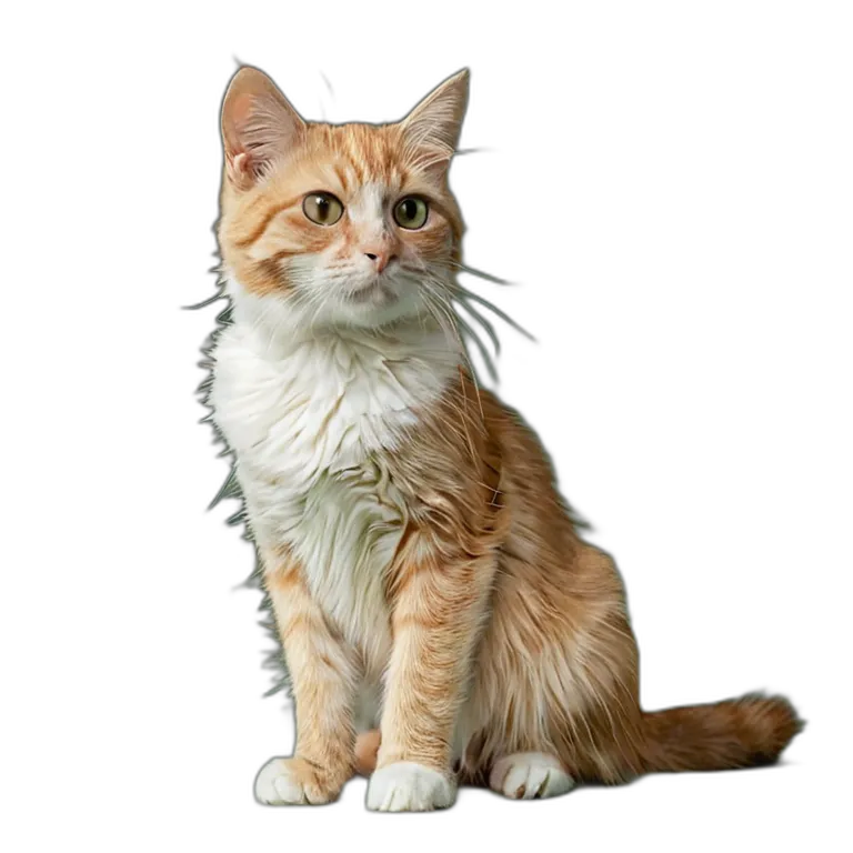 動物 猫 雑種猫 透過 PNG 画像 フリー素材 #4033