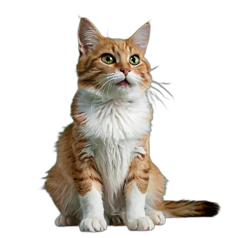 動物 猫 雑種猫 透過 PNG 画像 フリー素材 #4034