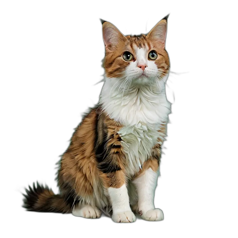 動物 猫 雑種猫 透過 PNG 画像 フリー素材 #4036