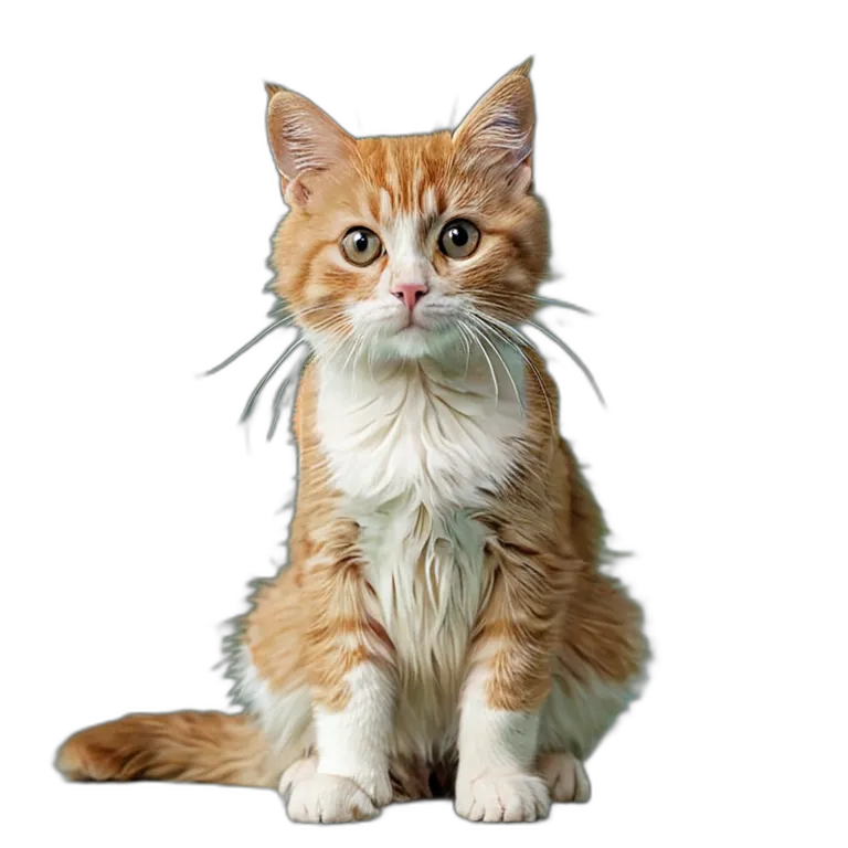 動物 猫 雑種猫 透過 PNG 画像 フリー素材 #4037