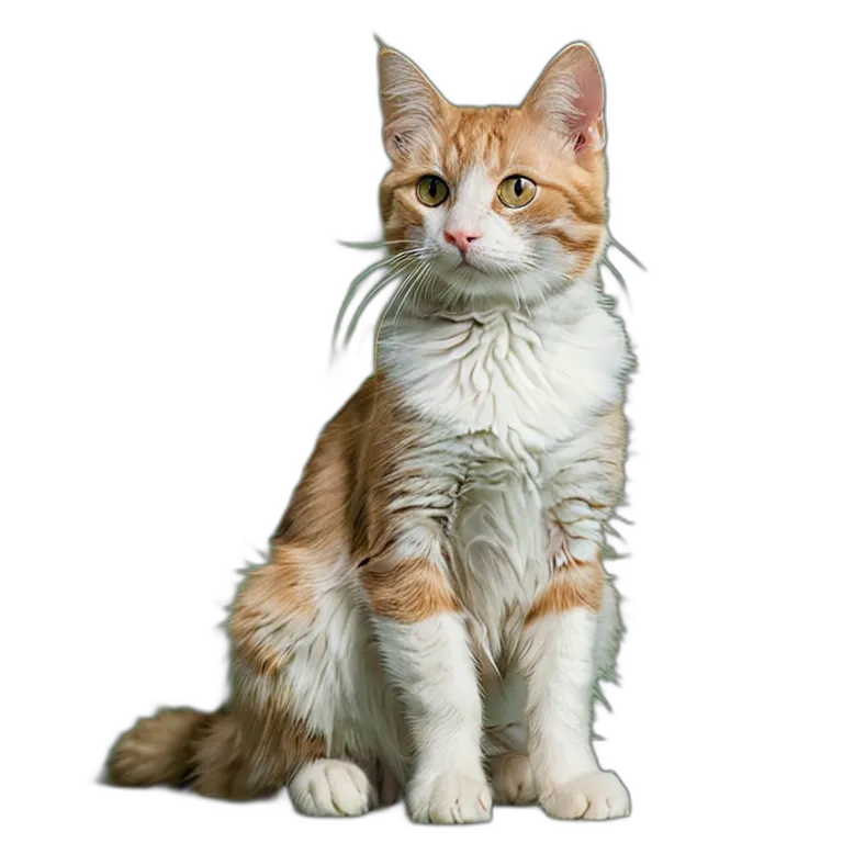 動物 猫 雑種猫 透過 PNG 画像 フリー素材 #4038