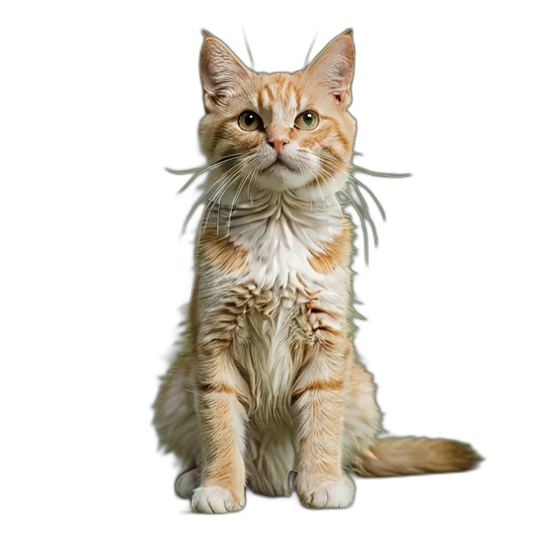 動物 猫 雑種猫 透過 PNG 画像 フリー素材 #4039