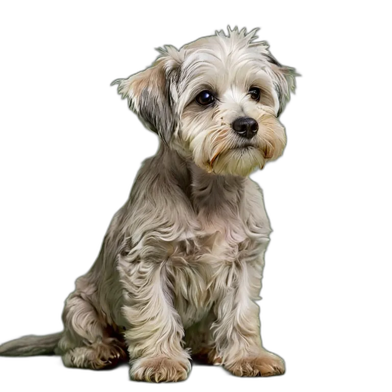 動物 犬 ダンディ・ディンモント・テリア 透過 PNG 画像 フリー素材 #1988