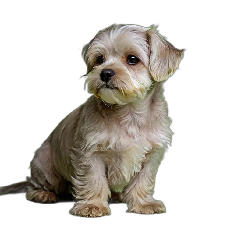 動物 犬 ダンディ・ディンモント・テリア 透過 PNG 画像 フリー素材 #1989