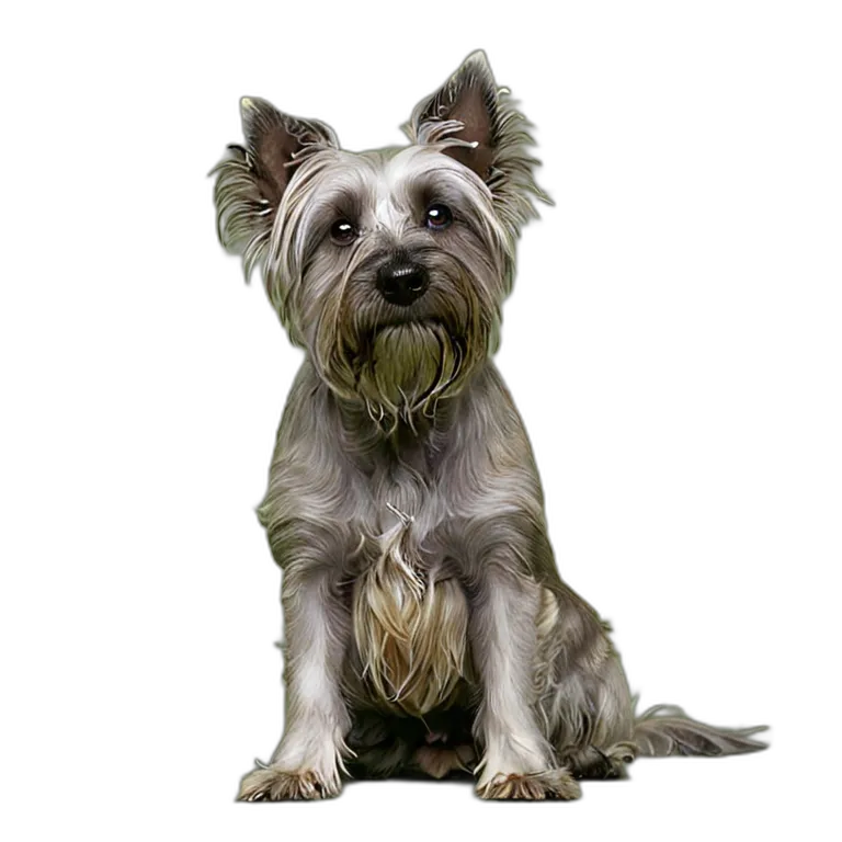 動物 犬 スカイ・テリア 透過 PNG 画像 フリー素材 #1941