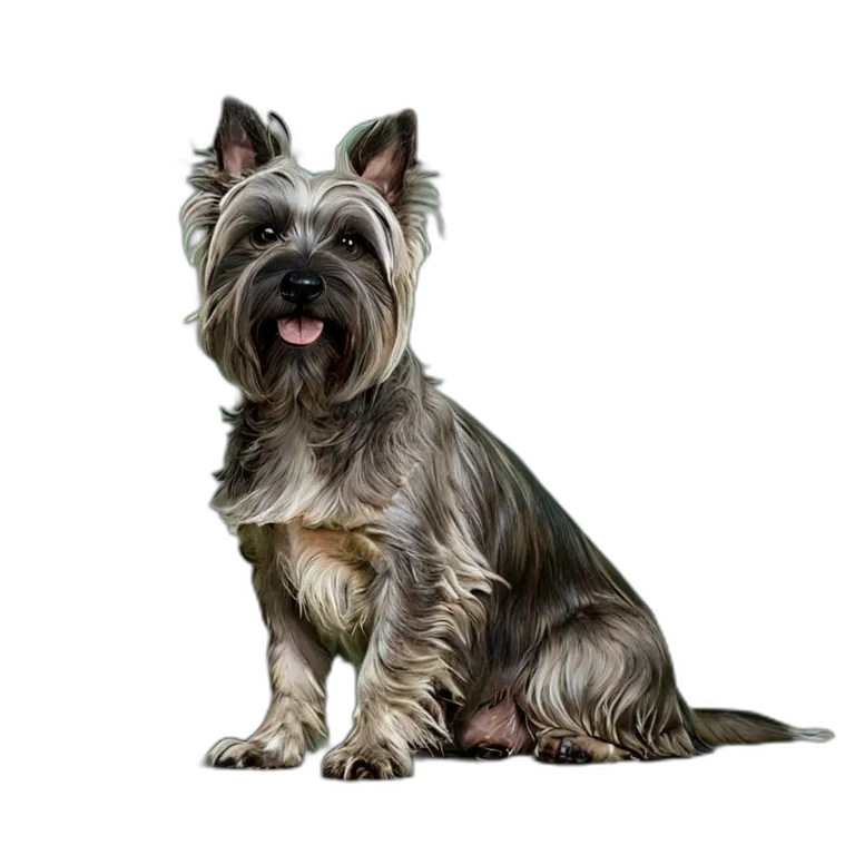 動物 犬 スカイ・テリア 透過 PNG 画像 フリー素材 #1942