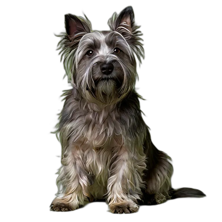 動物 犬 スカイ・テリア 透過 PNG 画像 フリー素材 #1945