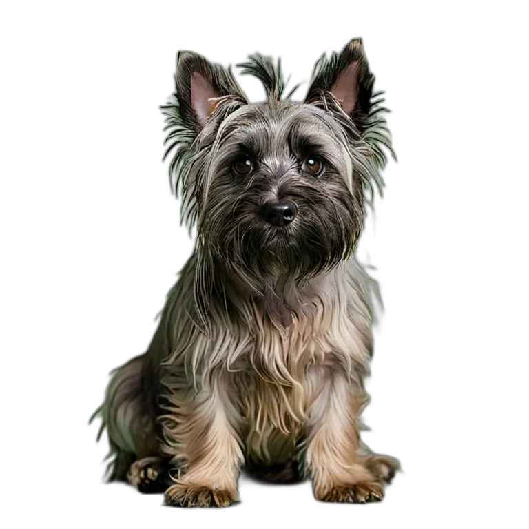 動物 犬 スカイ・テリア 透過 PNG 画像 フリー素材 #1947