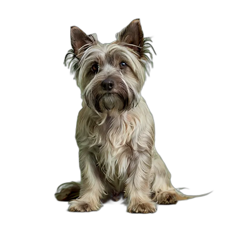 動物 犬 スカイ・テリア 透過 PNG 画像 フリー素材 #1948