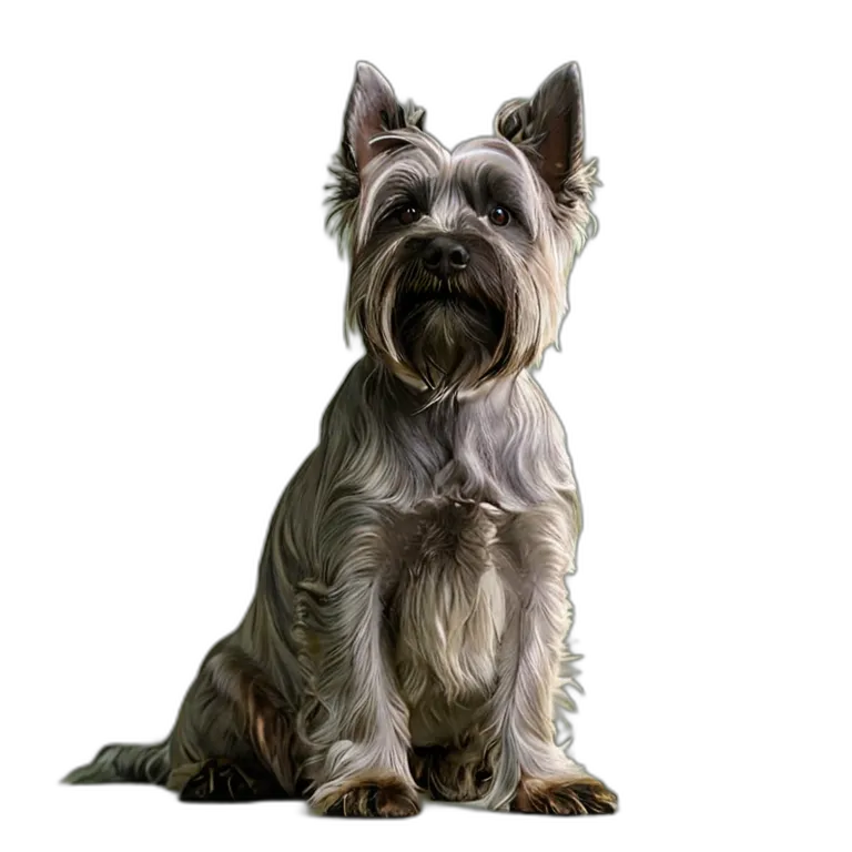 動物 犬 スカイ・テリア 透過 PNG 画像 フリー素材 #1951