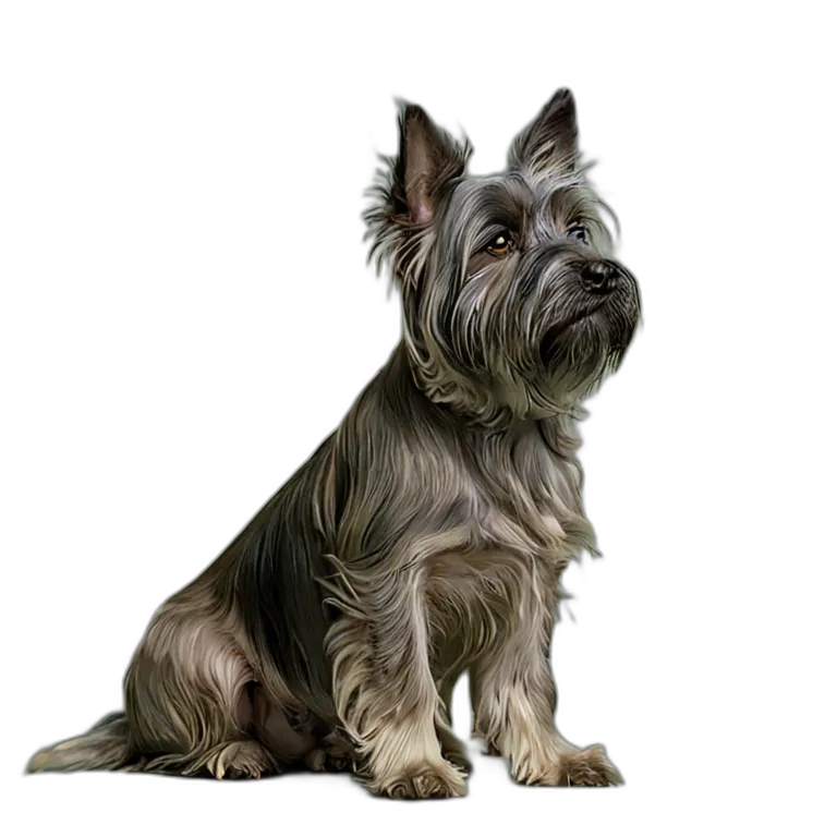 動物 犬 スカイ・テリア 透過 PNG 画像 フリー素材 #1953