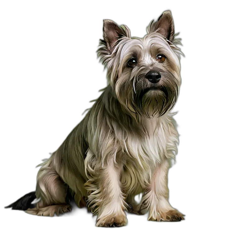 動物 犬 スカイ・テリア 透過 PNG 画像 フリー素材 #1954