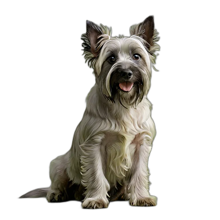 動物 犬 スカイ・テリア 透過 PNG 画像 フリー素材 #1955