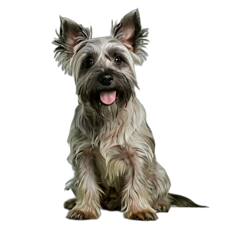 動物 犬 スカイ・テリア 透過 PNG 画像 フリー素材 #1957