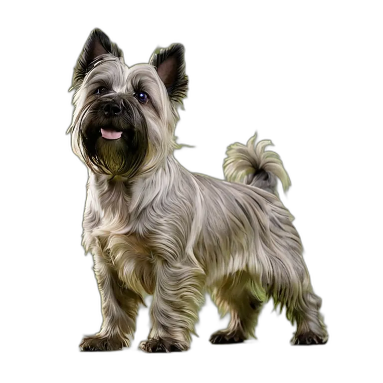 動物 犬 スカイ・テリア 透過 PNG 画像 フリー素材 #1959