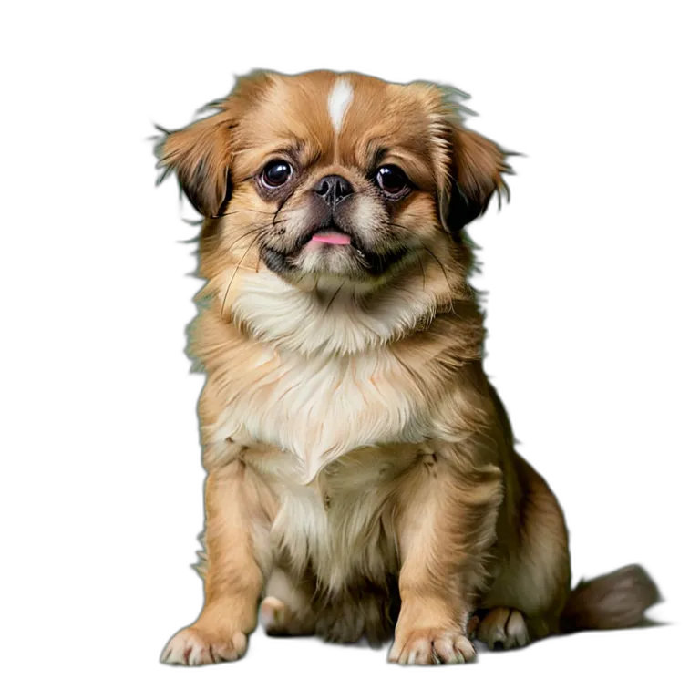 動物 犬 チベタン・スパニエル 透過 PNG 画像 フリー素材 #2004