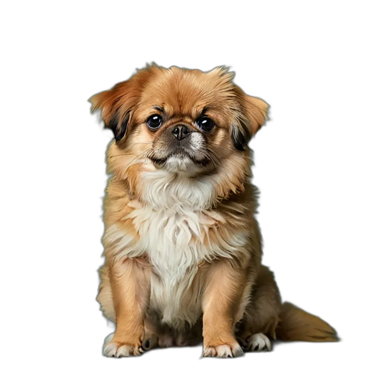 動物 犬 チベタン・スパニエル 透過 PNG 画像 フリー素材 #2006