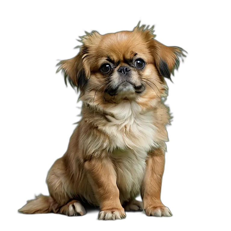 動物 犬 チベタン・スパニエル 透過 PNG 画像 フリー素材 #2009