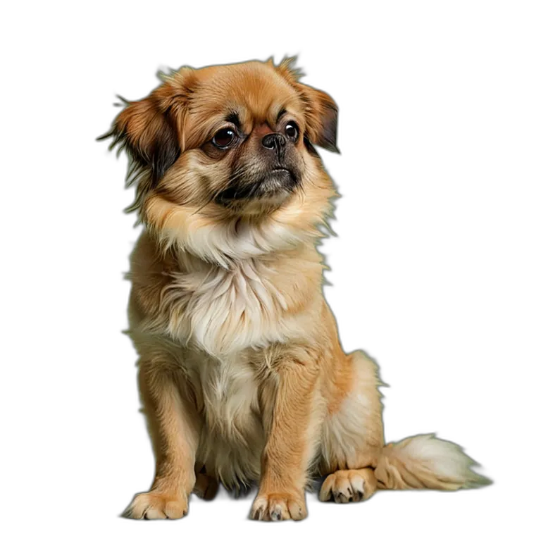 動物 犬 チベタン・スパニエル 透過 PNG 画像 フリー素材 #2011