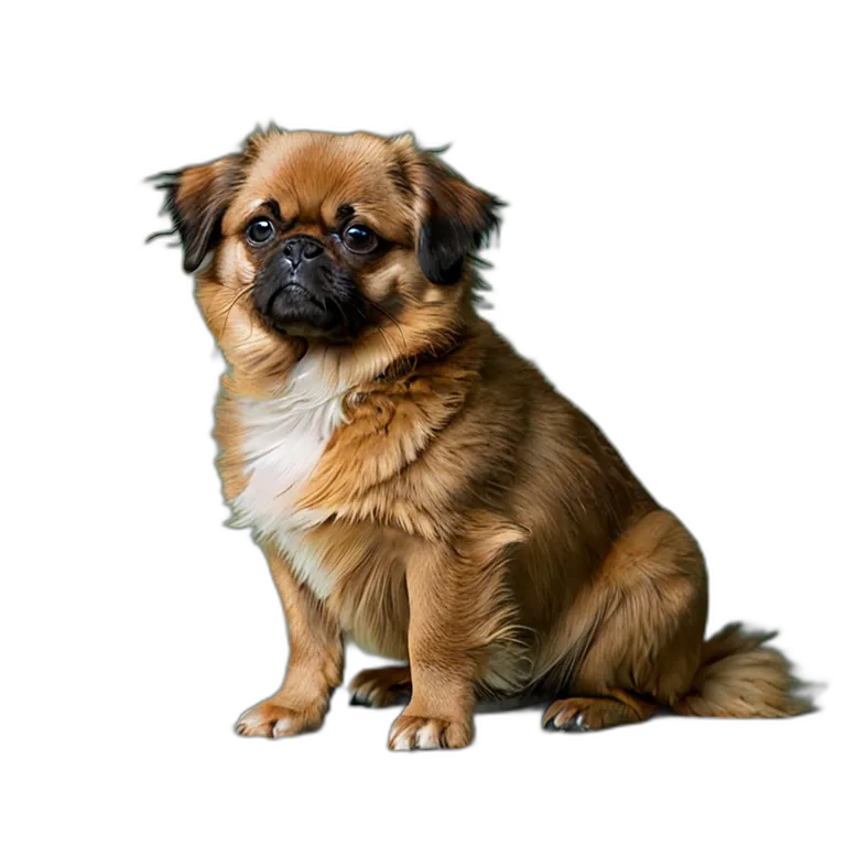 動物 犬 チベタン・スパニエル 透過 PNG 画像 フリー素材 #2012