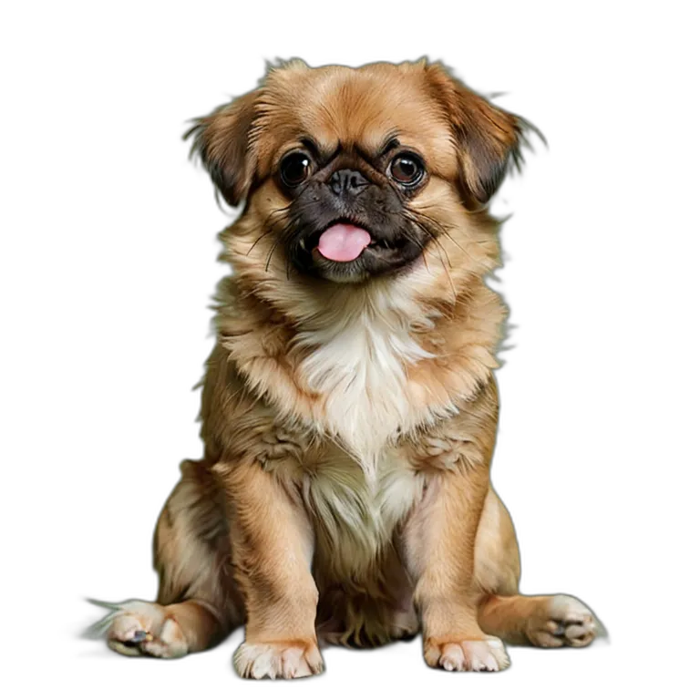 動物 犬 チベタン・スパニエル 透過 PNG 画像 フリー素材 #2013